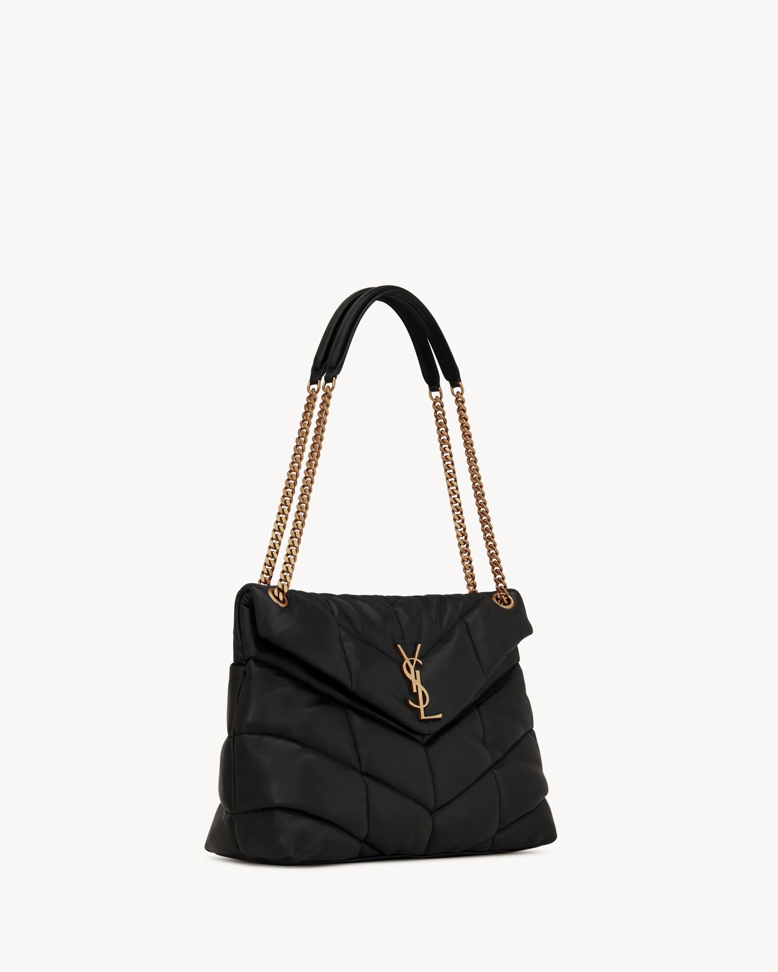 ysl puffer medium bag in quilted lambskin