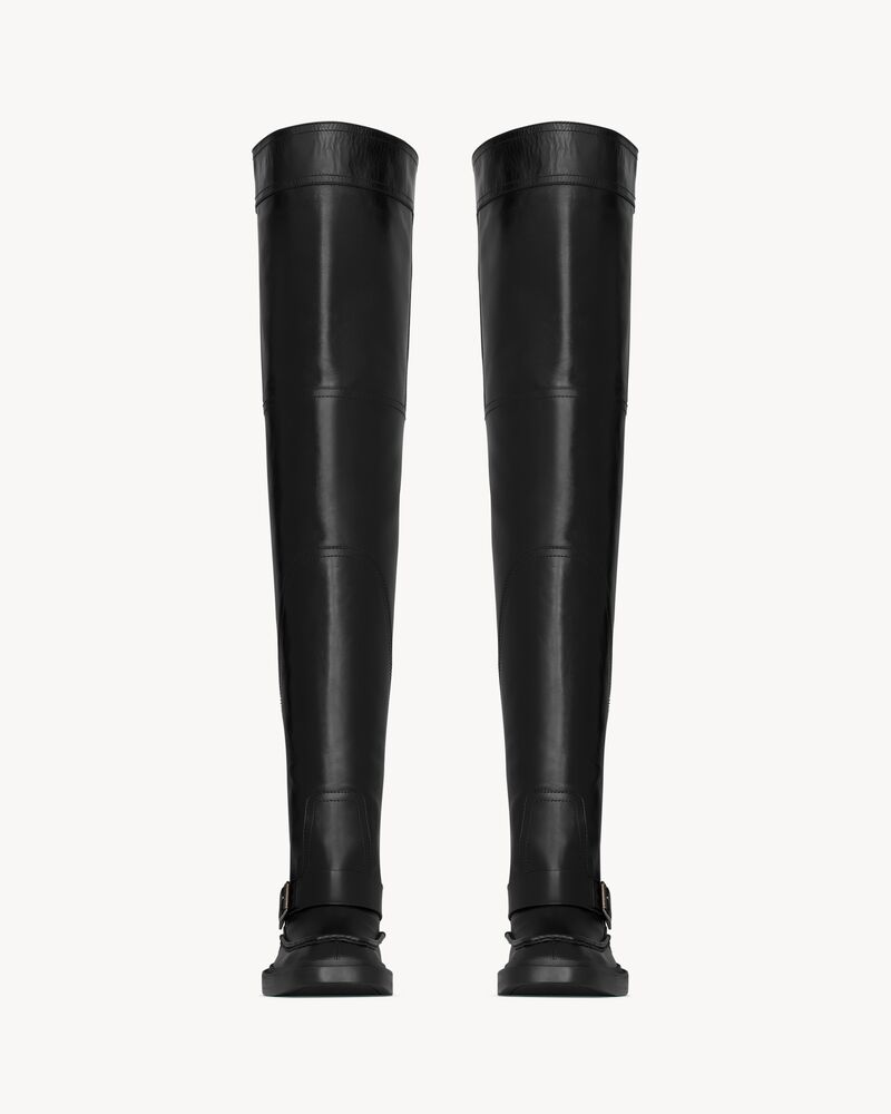 Botas por encima de la rodilla Joe de piel lisa