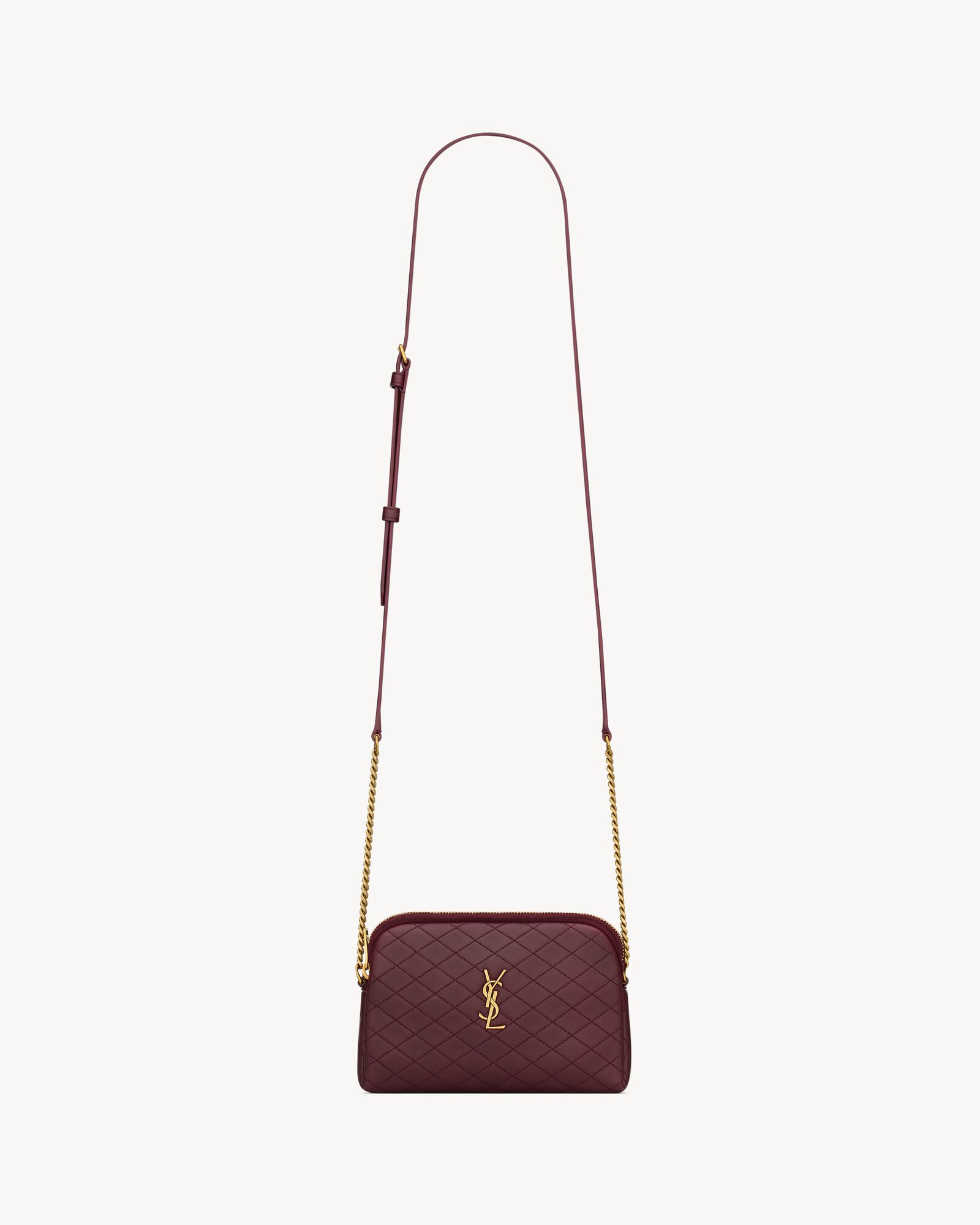 Gaby zipped pouch in quilted lambskin — 7336671EL076195