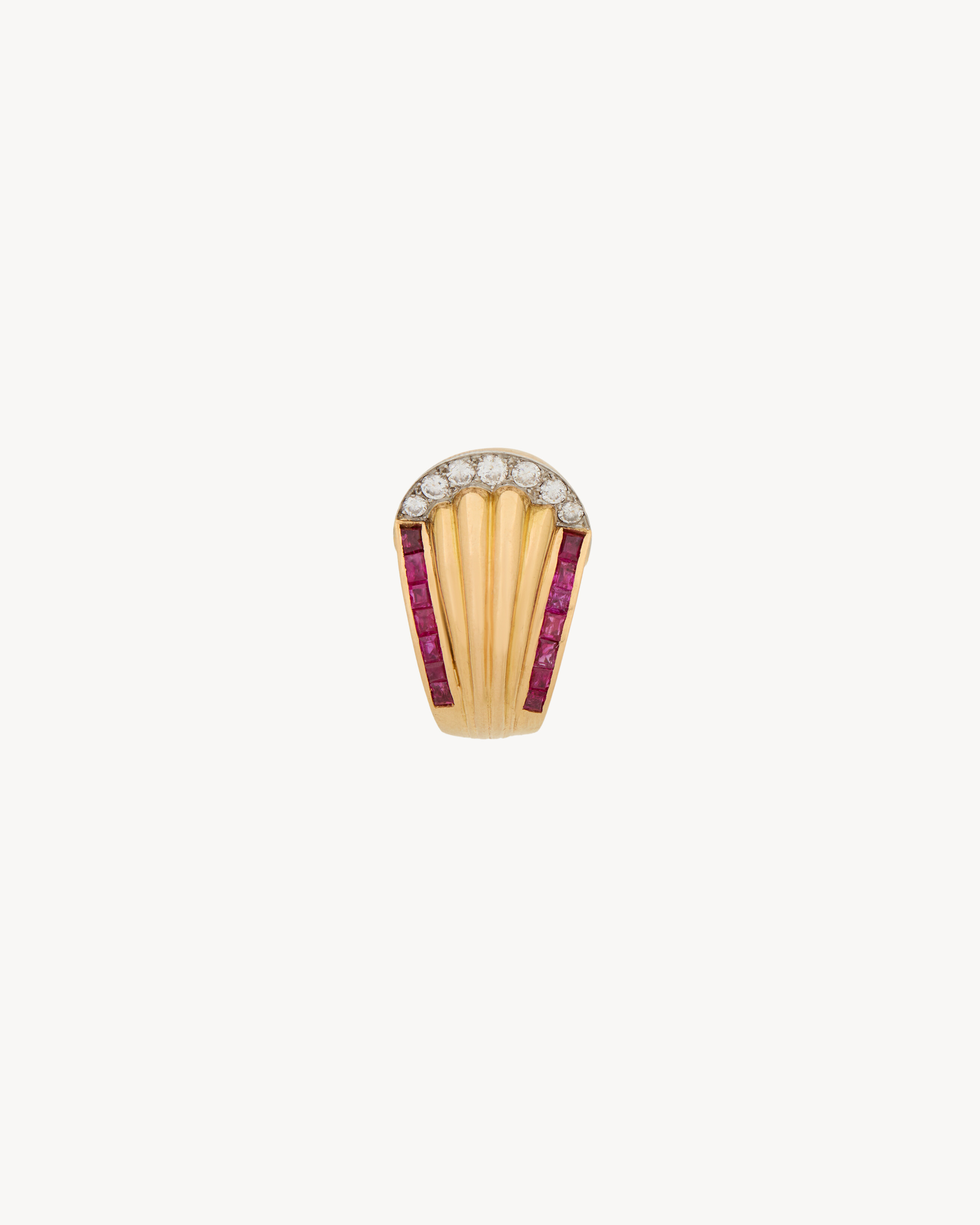VINTAGE RING IN YELLOW GOLD, PLATINUM AND DIAMONDS