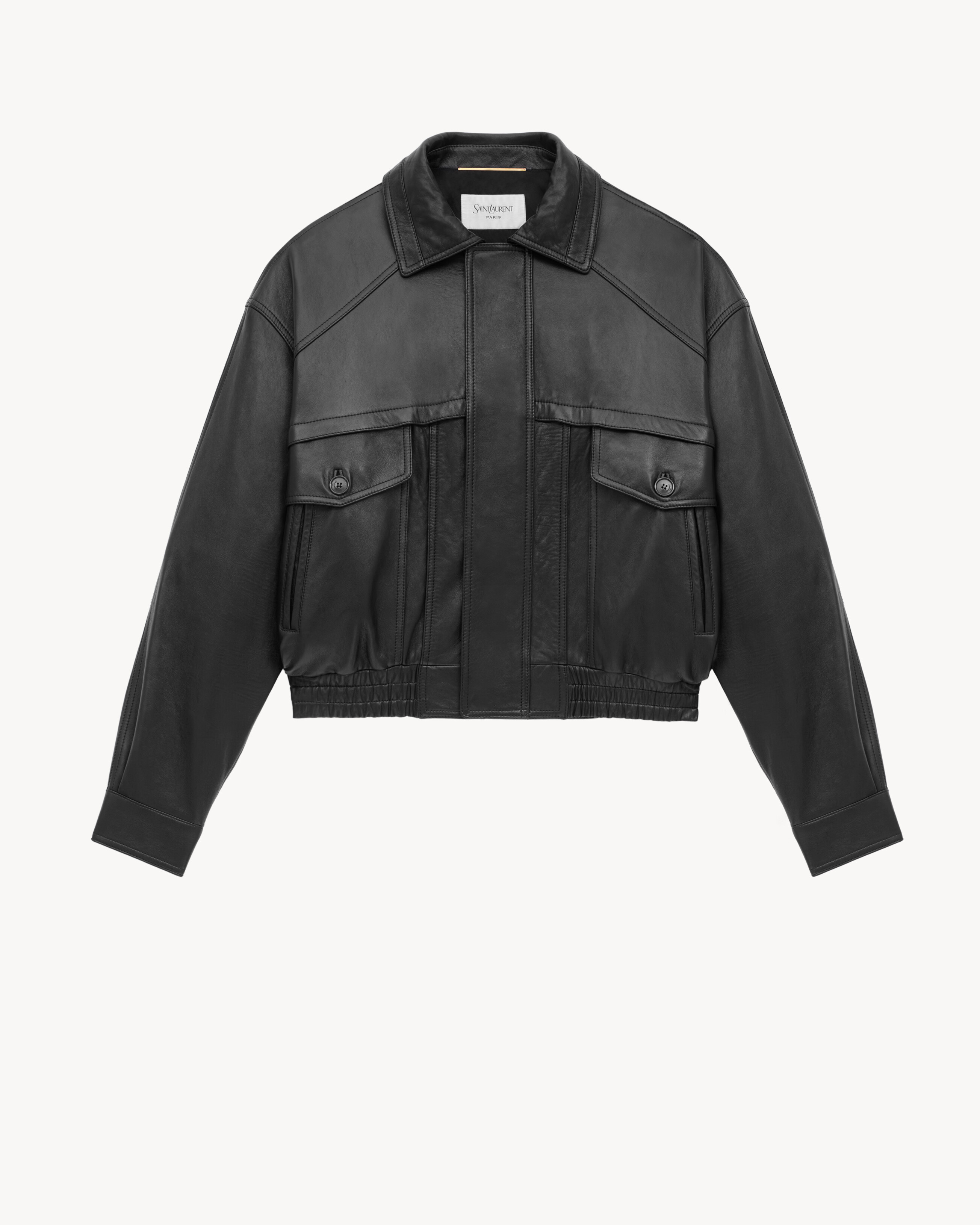 Bomber en cuir d’agneau