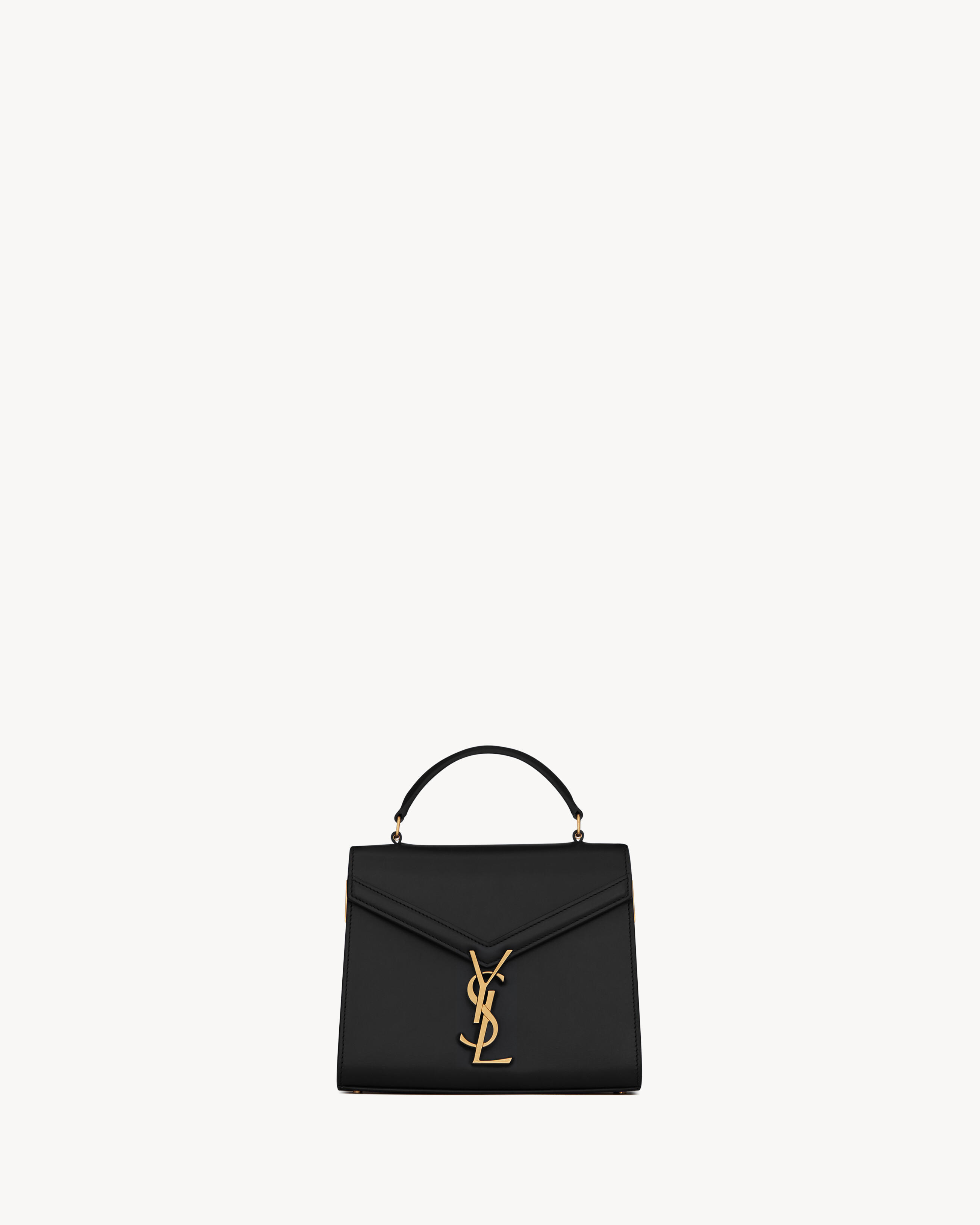 CASSANDRA Mini top handle bag in BOX SAINT LAURENT