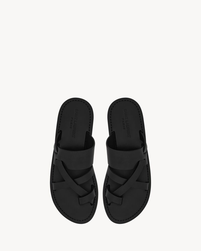 CULVER slides in smooth leather