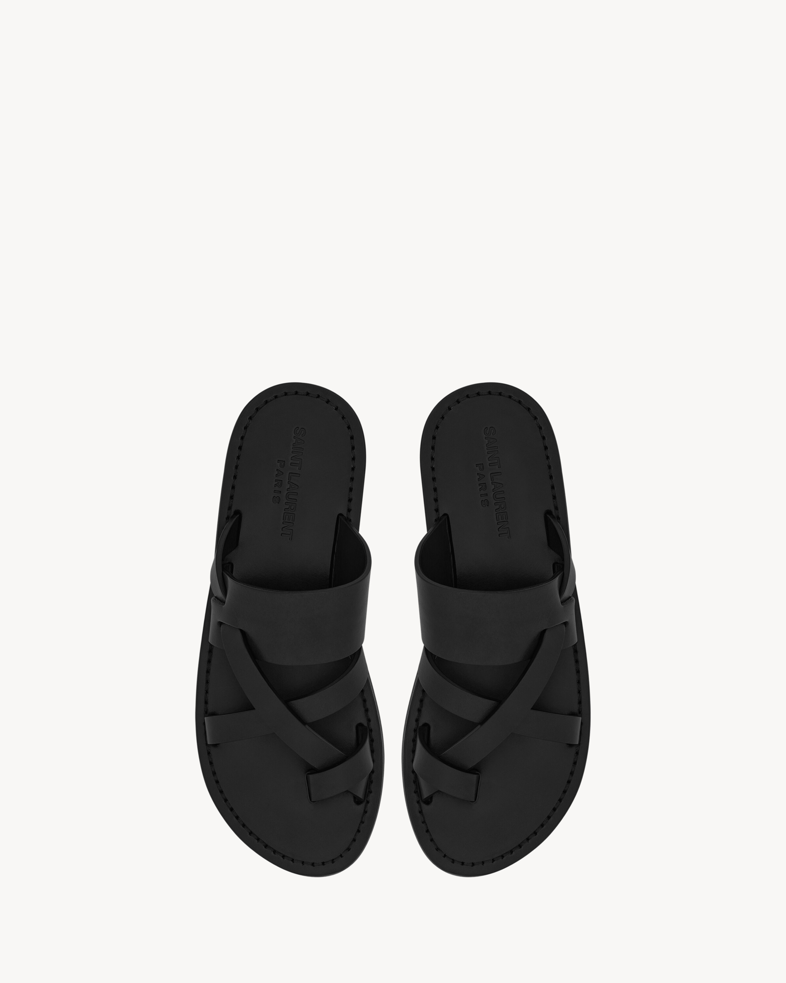 CULVER slides in smooth leather