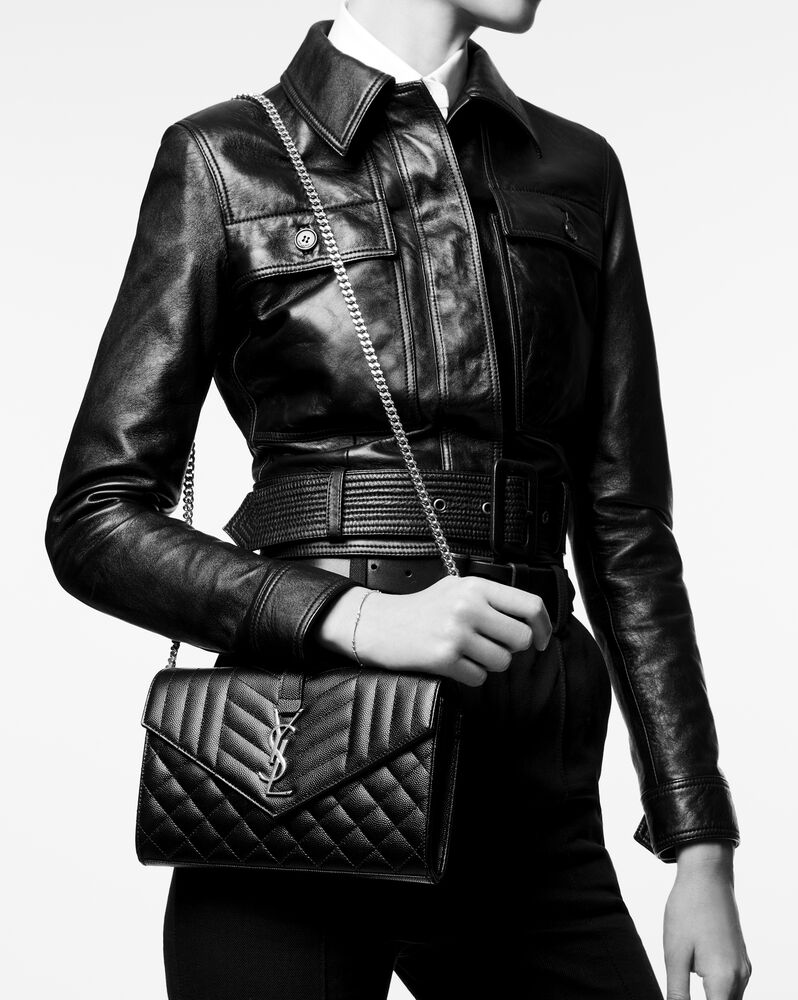 Ysl wallet on chain medium Outlet