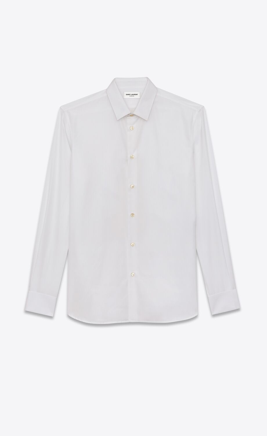 Shirt in cotton poplin | Saint Laurent | YSL.com