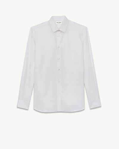 Shirt in cotton poplin | Saint Laurent | YSL.com