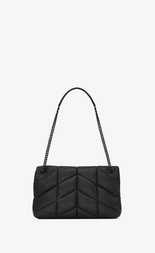 small puffer  in quilted lambskin leather