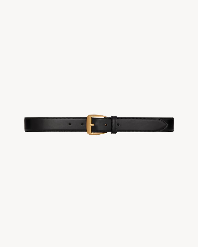 Ceinture trapèze en cuir