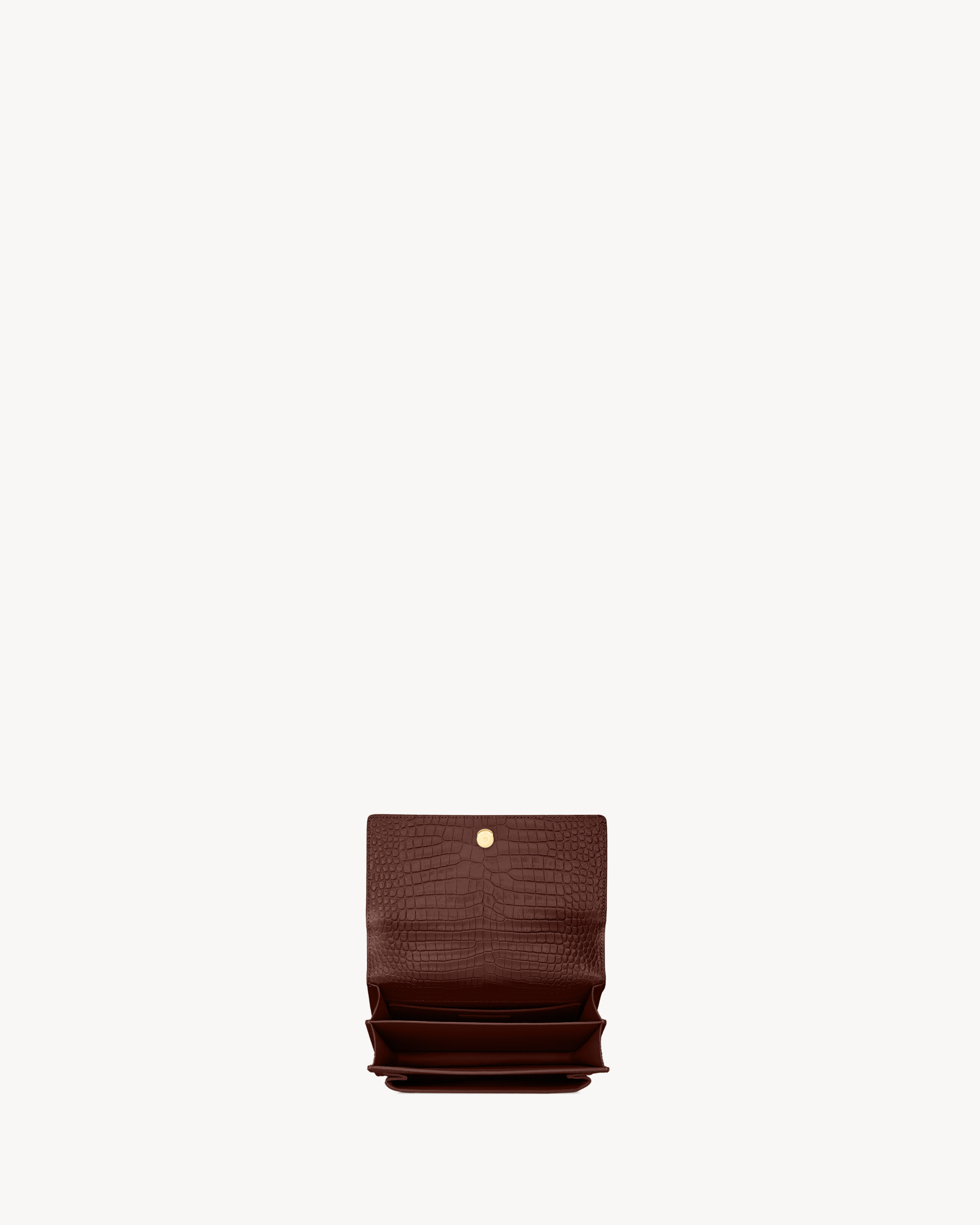 SUNSET MEDIUM IN CROCODILE-EMBOSSED LEATHER