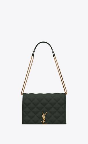 becky mini chain bag in carré-quilted lambskin