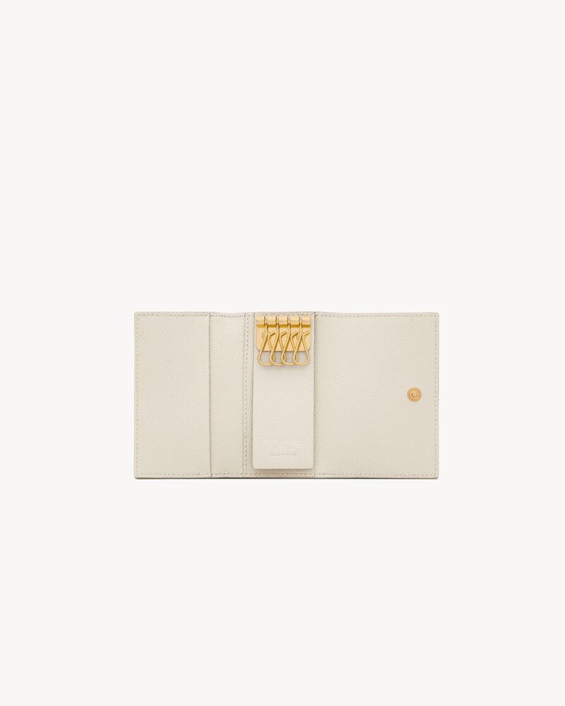 CASSANDRE SLIM KEY CASE IN GRAIN DE POUDRE LEATHER