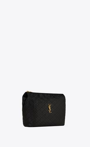 Louis Vuitton A4 Pouch Monogram Puffer Black in Lambskin with