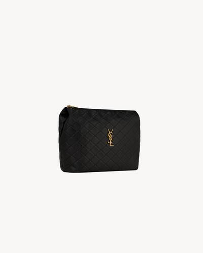 gaby cosmetic pouch in quilted leather