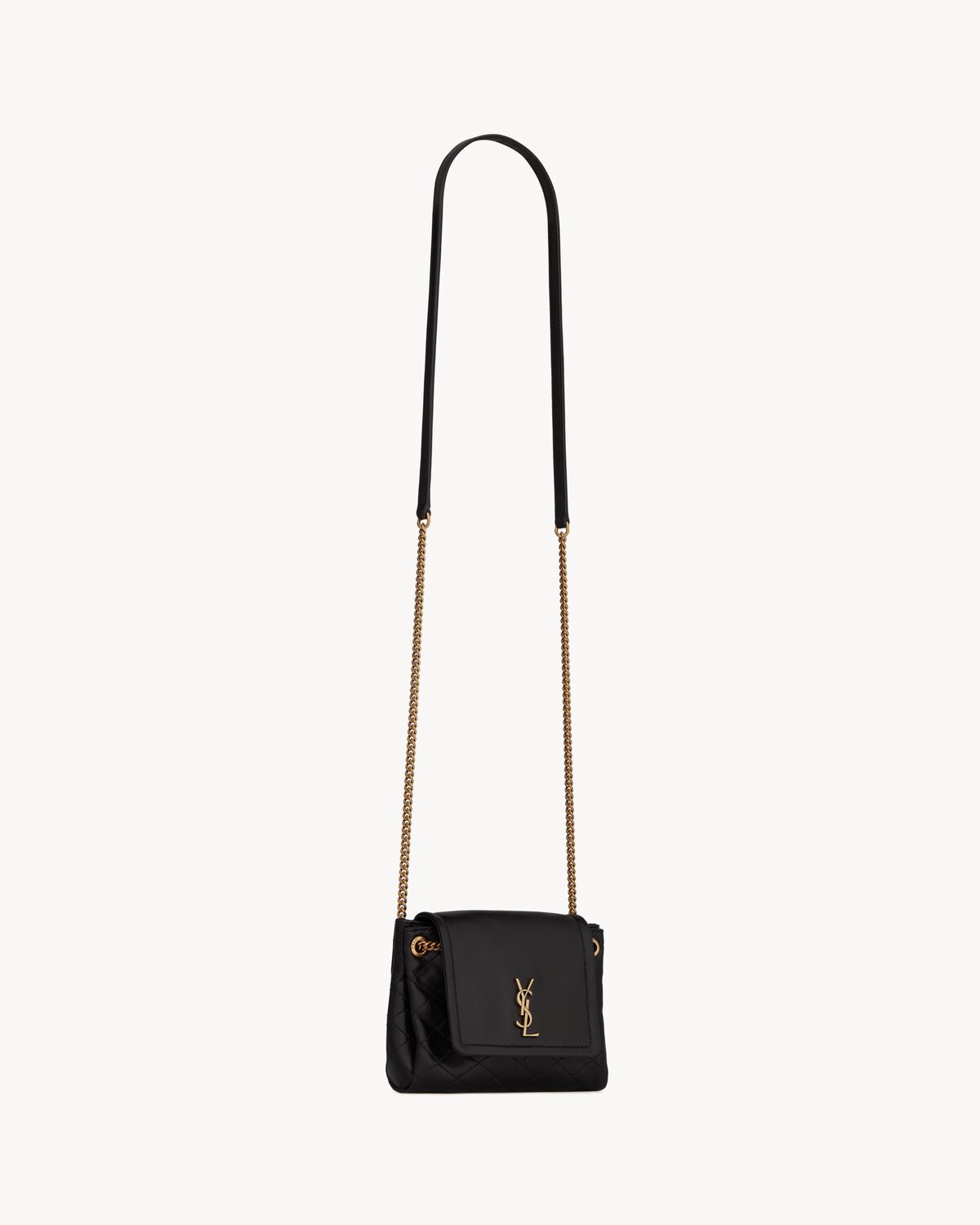 MINI NOLITA BAG 18 IN WHITE LAMBSKIN COPPER HARDWARE
