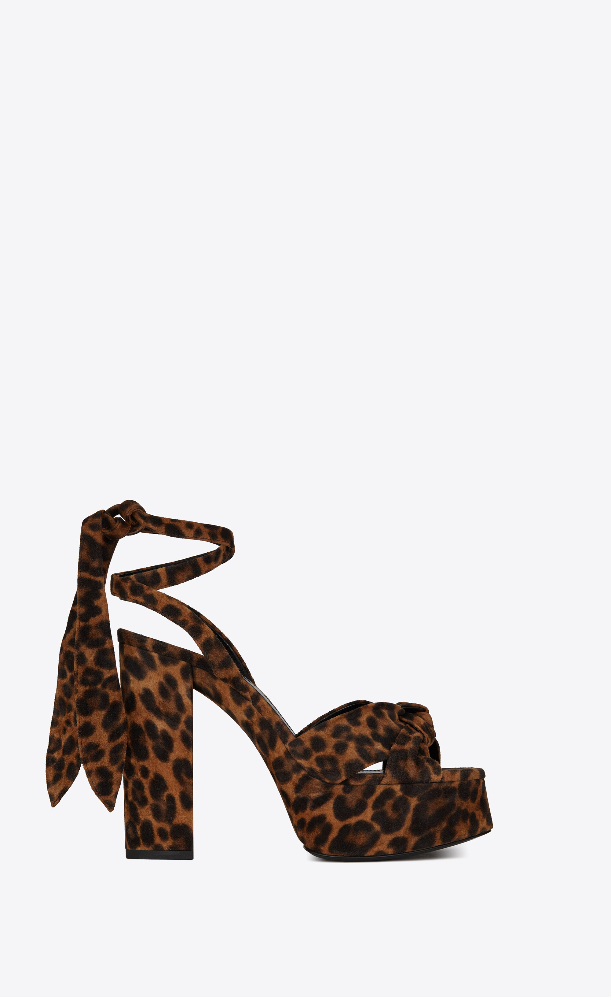 ysl leopard sandals