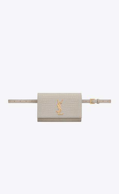 ysl uptown chain wallet crocodile