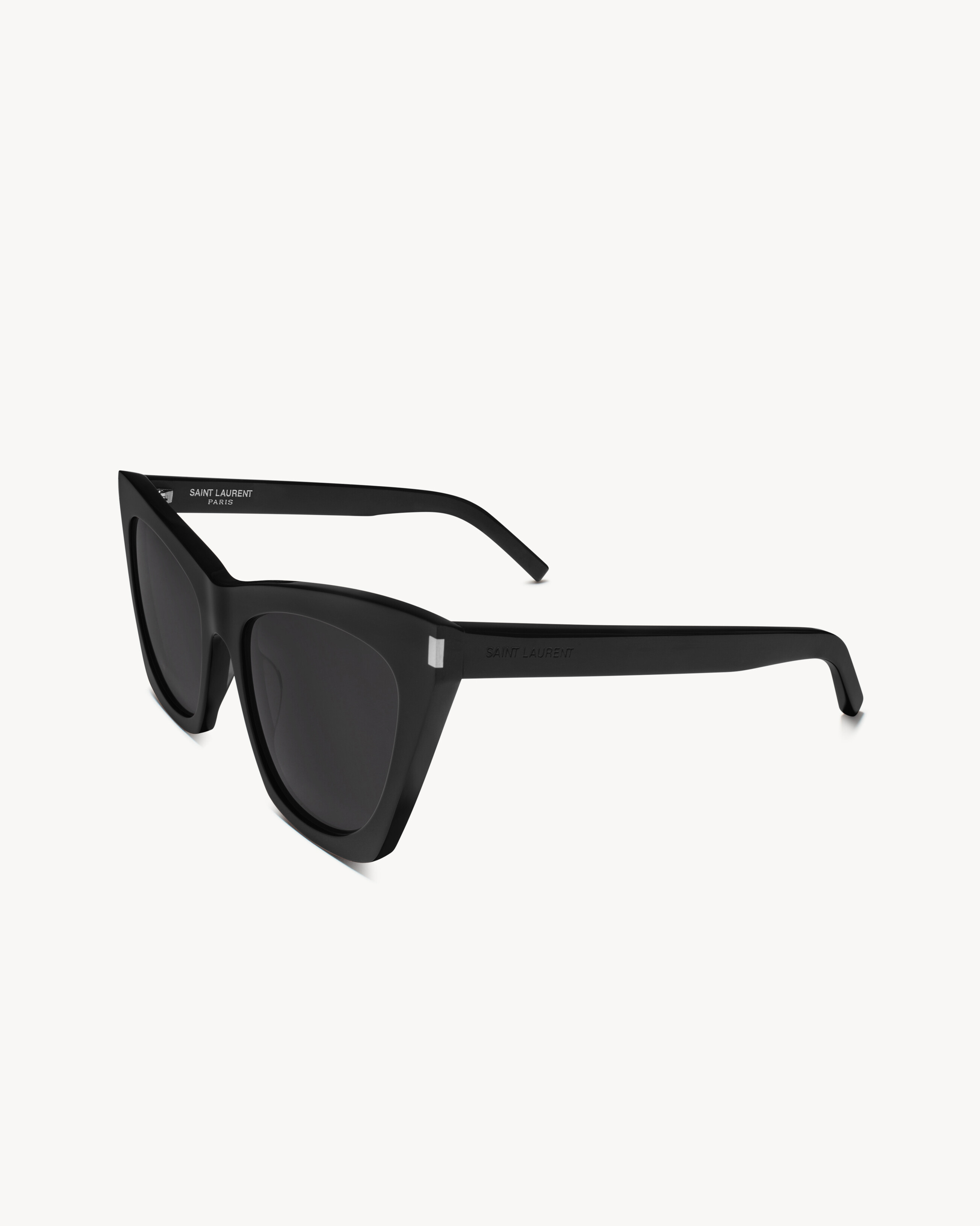 SAINT LAURENT: SL 214 Kate acetate sunglasses - Black