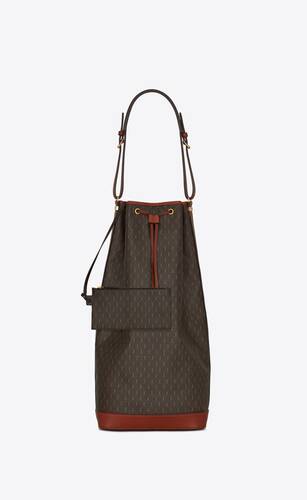 LE MONOGRAMME CŒUR BAG IN CASSANDRE CANVAS AND SMOOTH LEATHER