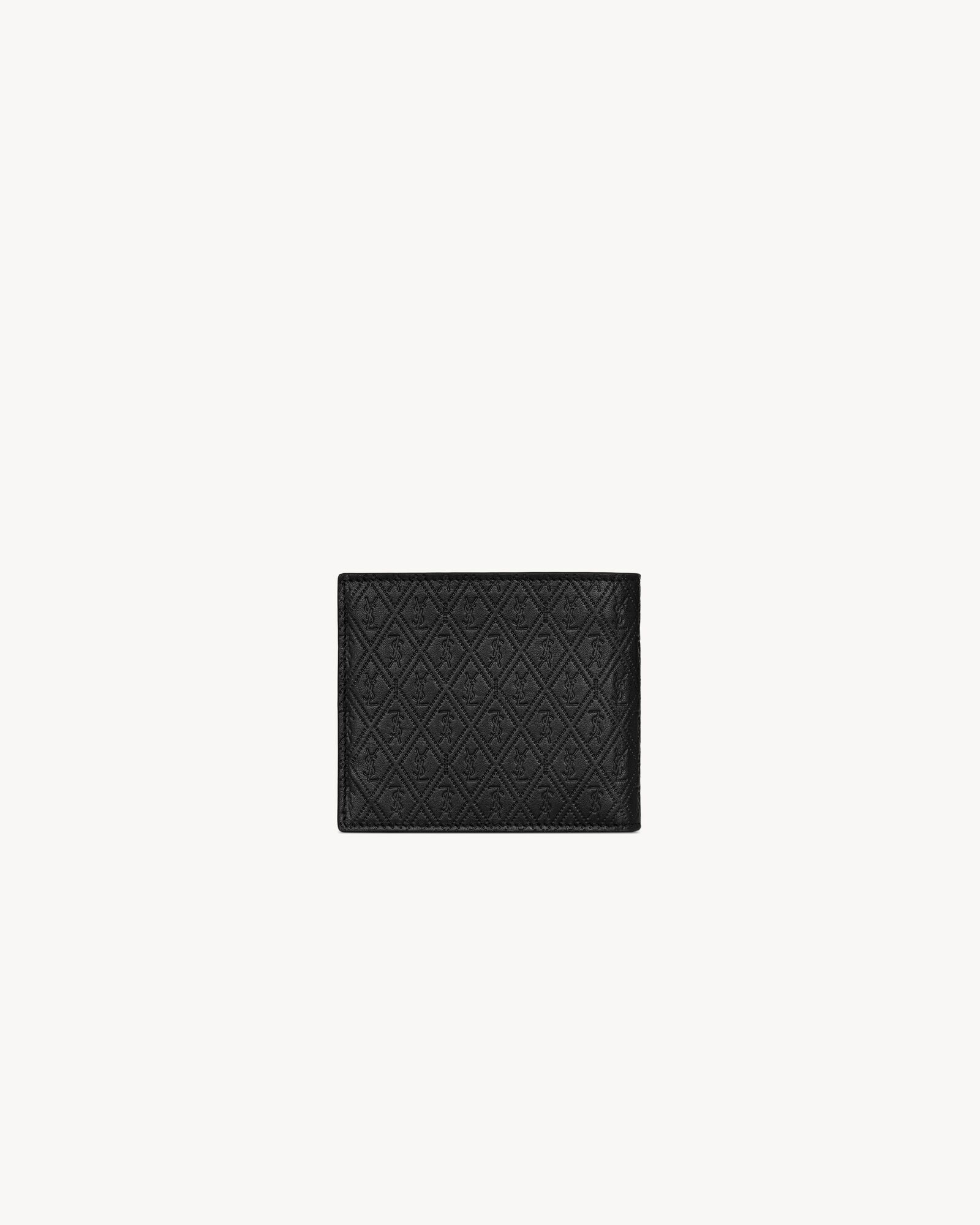 Men's Bi Fold Wallets Leather Coin Pouches Saint Laurent YSL