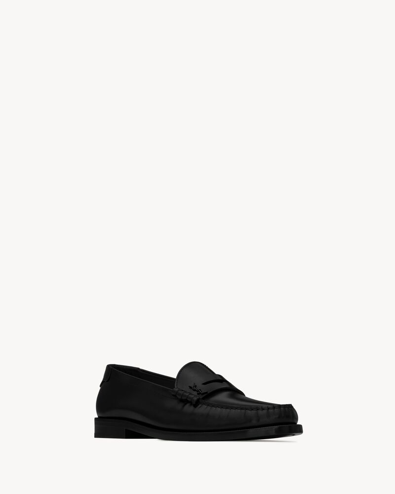 le loafer monogram penny slippers in smooth leather