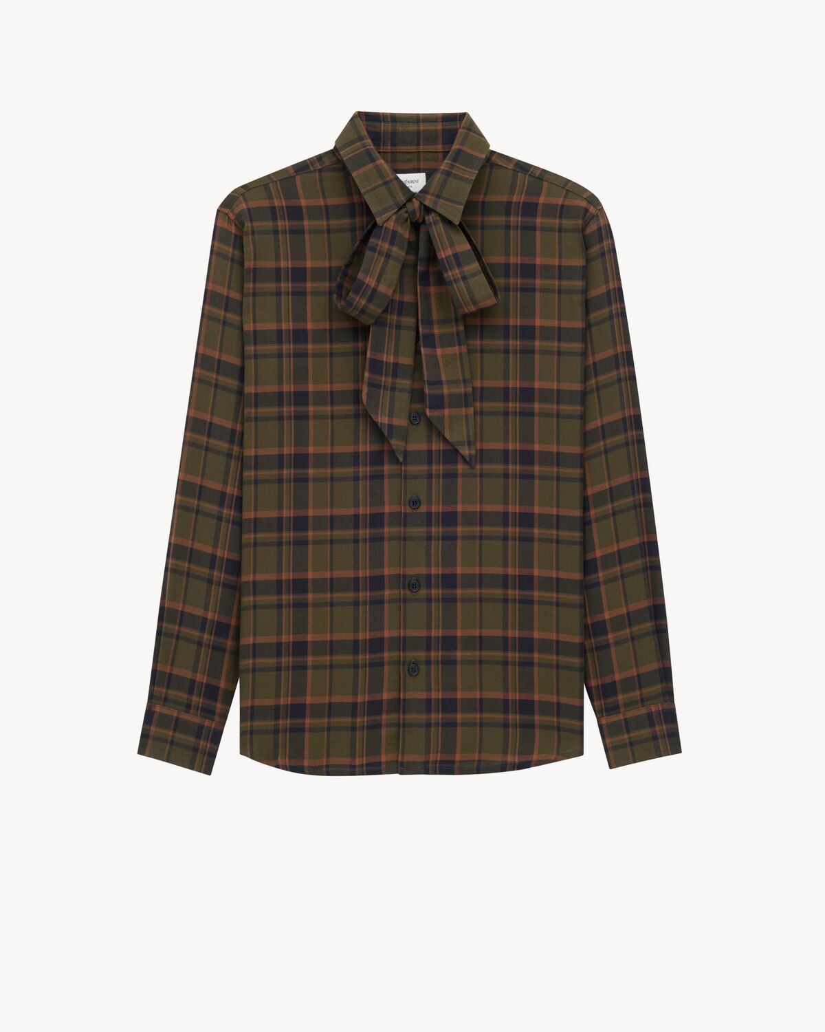 cassanre lavallière shirt in cotton plaid