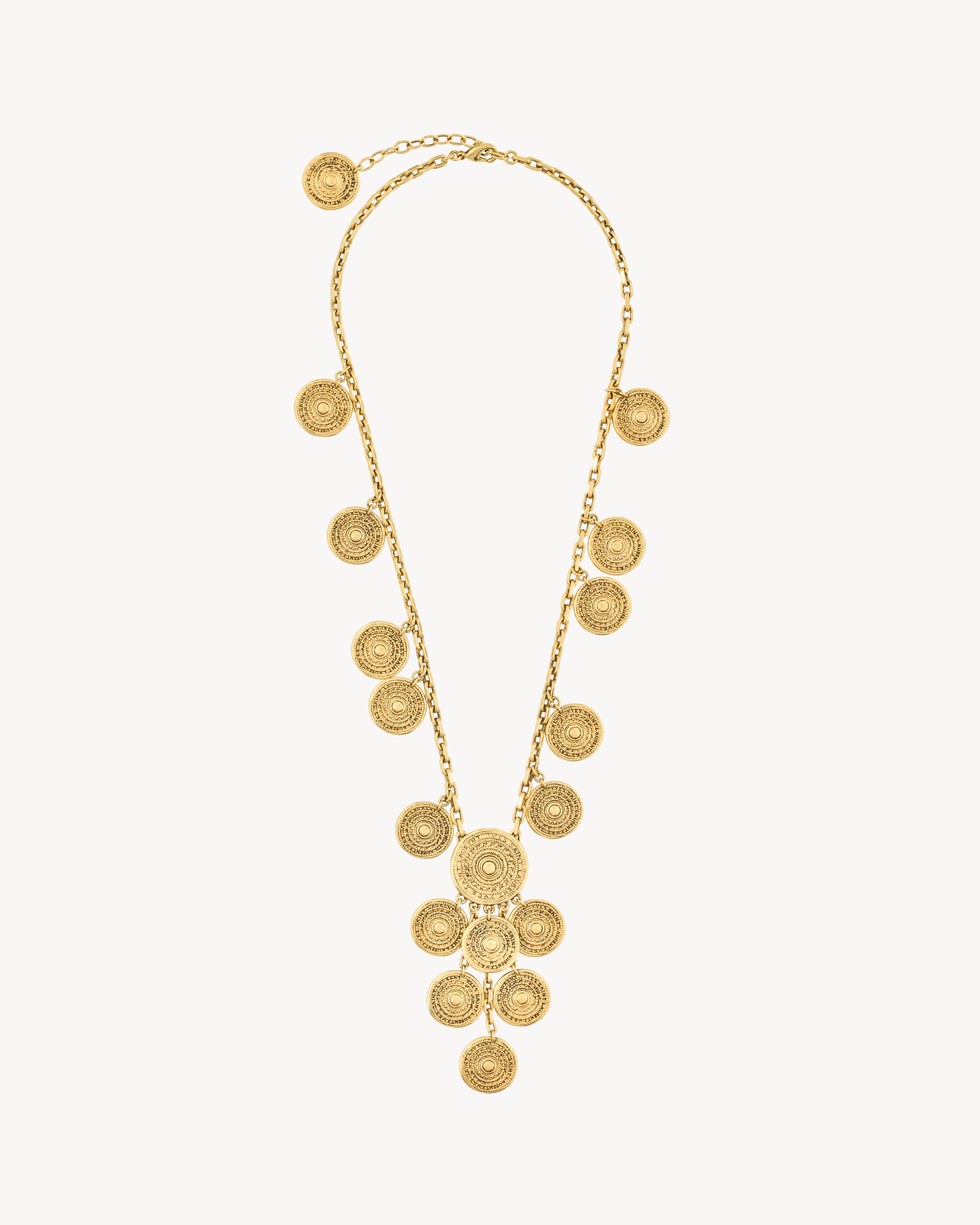 YVES SAINT LAURENT charm necklace in metal in Gold Saint Laurent