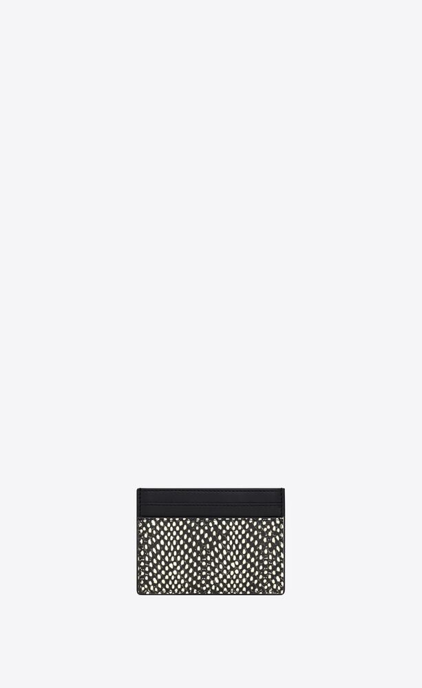 cassandre card case in python-embossed leather