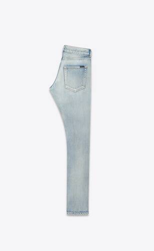slim-fit-jeans aus denim in santa monica blue