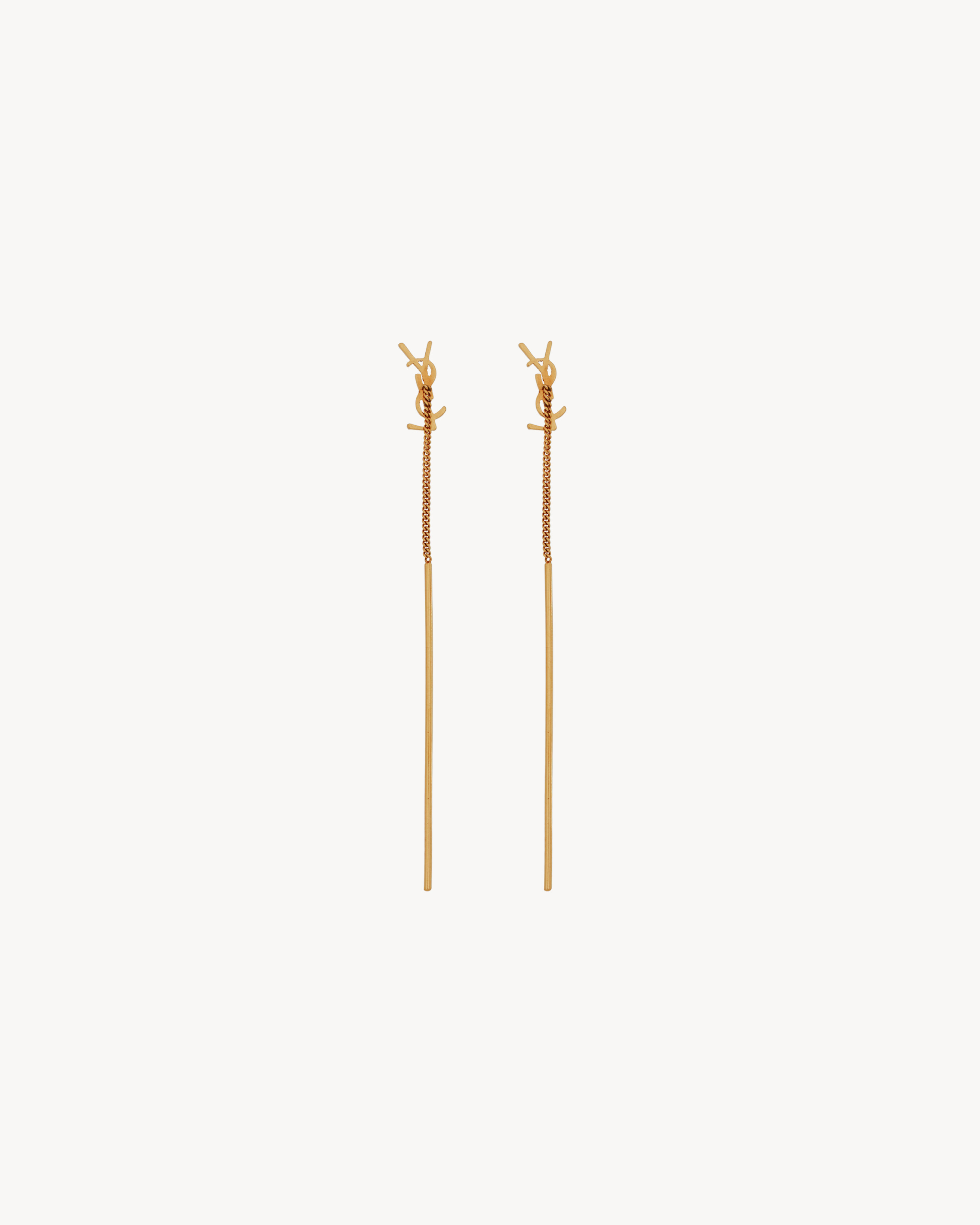 CASSANDRE threader earrings in metal