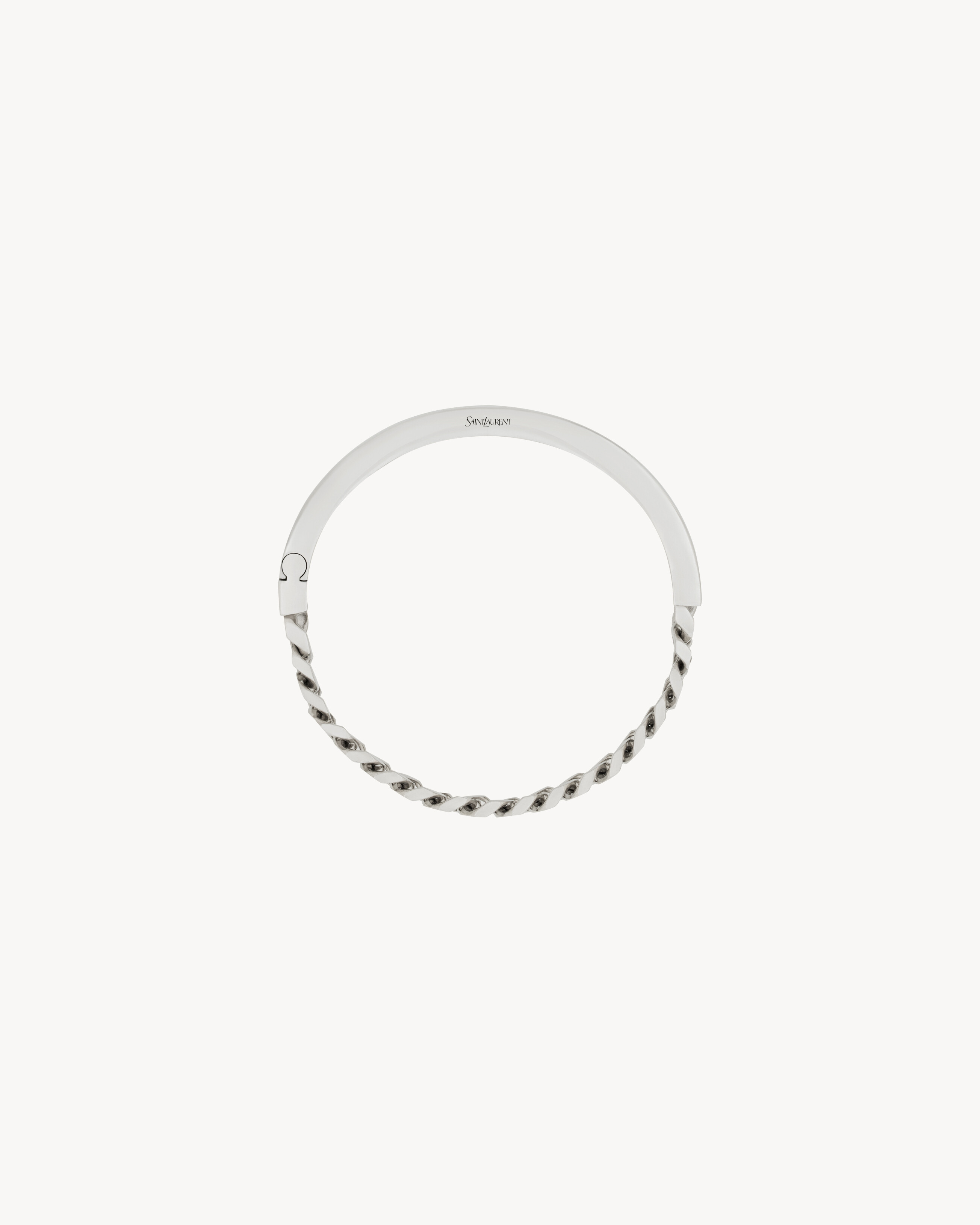 SPLIT CHAIN BANGLE IN STERLING SILVER
