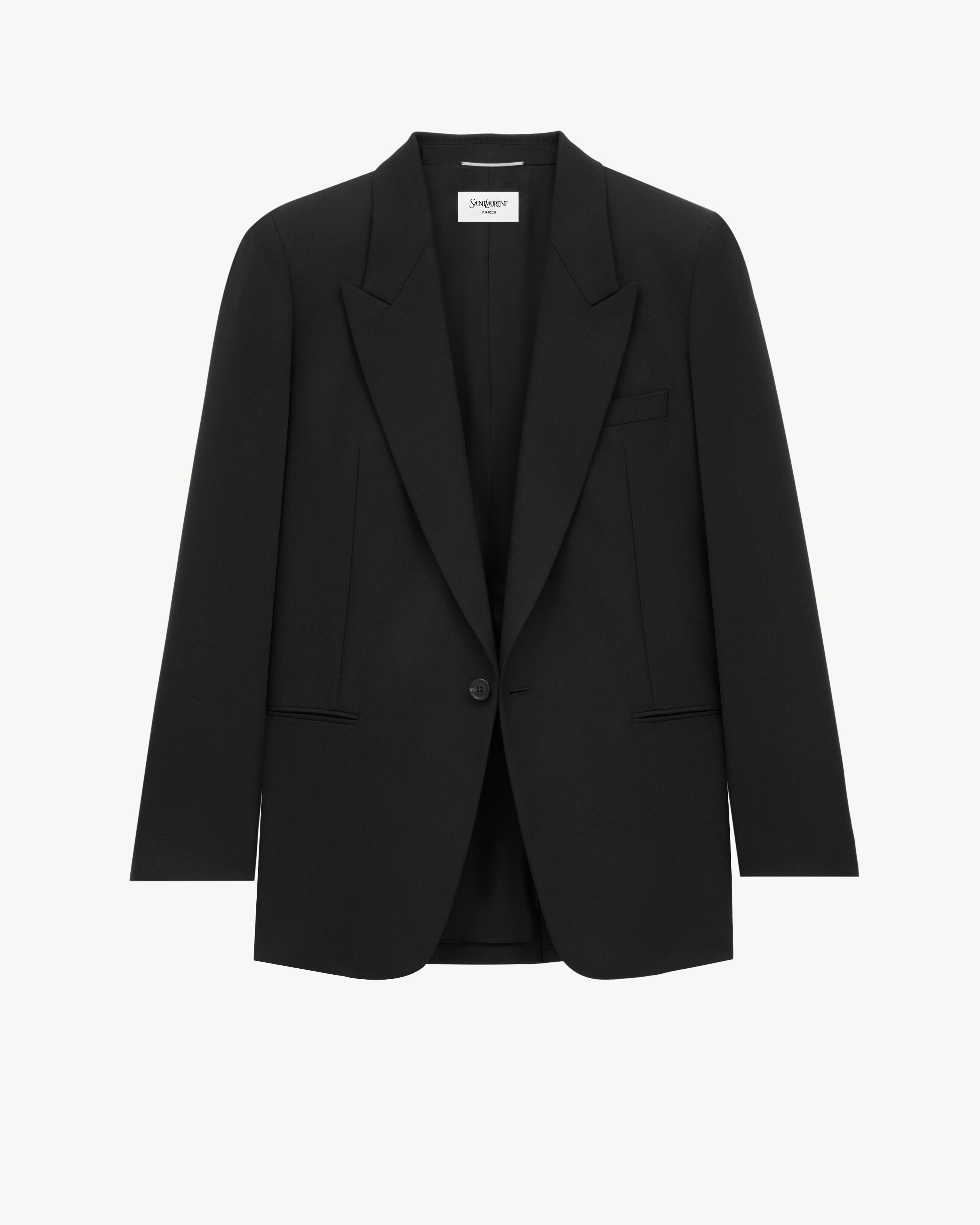 blazer em lã chiné
