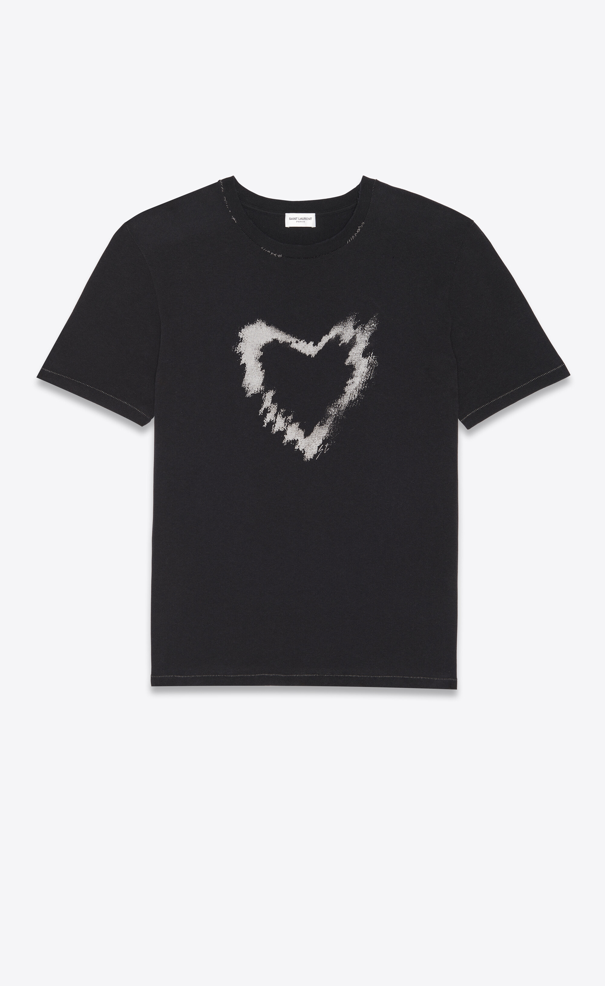 8,651円【美品】Yves Saint Laurent   Heart Tシャツ