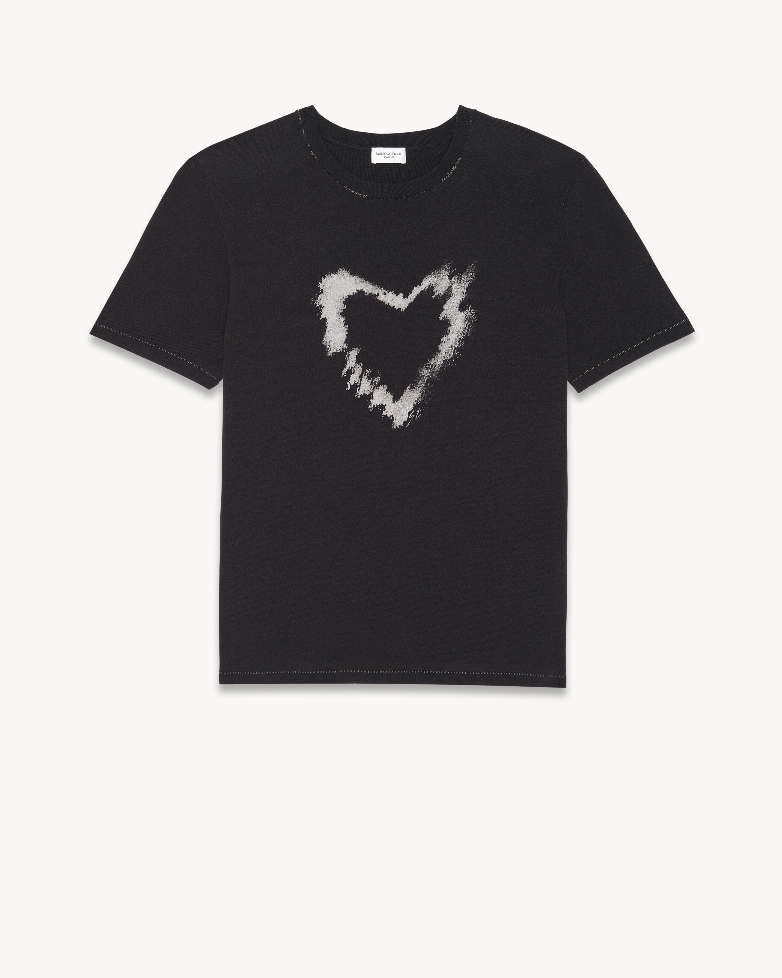 8,651円【美品】Yves Saint Laurent   Heart Tシャツ