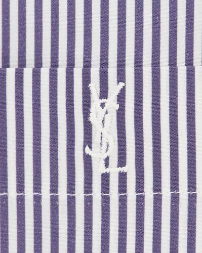 CASSANDRE shirt in striped cotton poplin | Saint Laurent | YSL.com