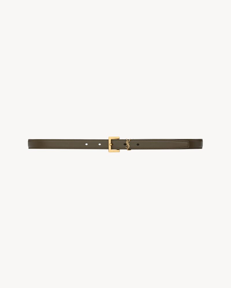 CASSANDRE thin belt in smooth leather