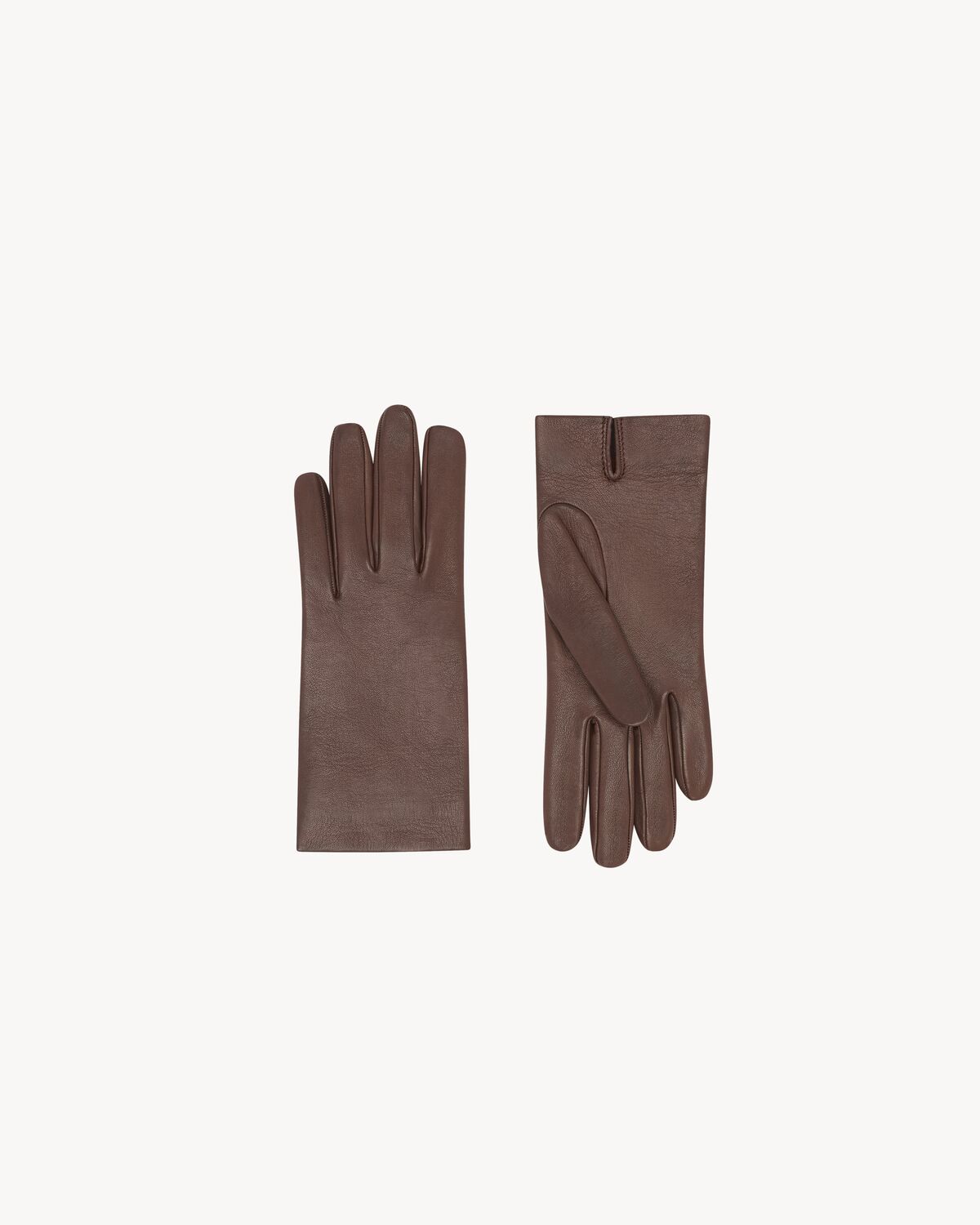 short gloves in lambskin