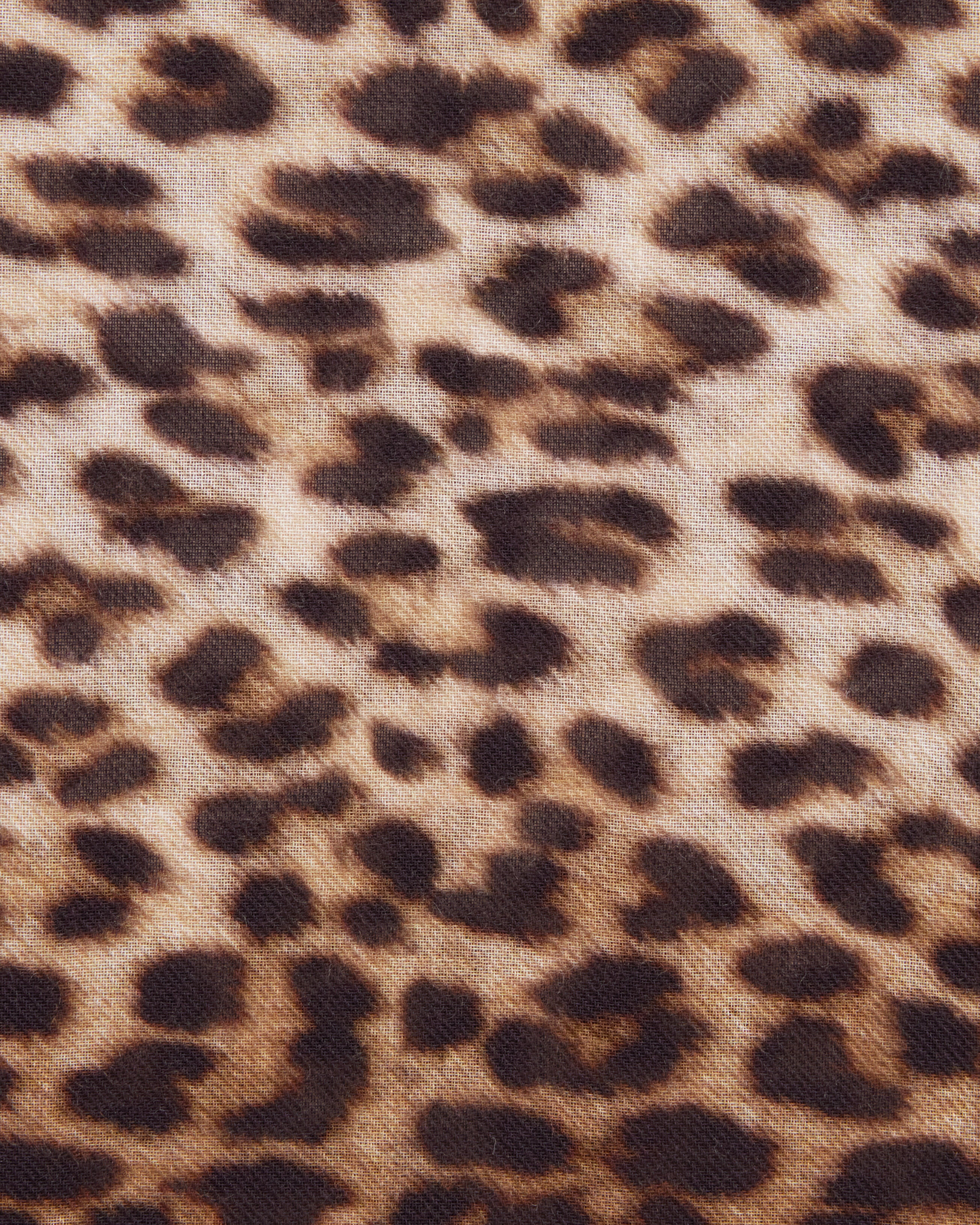 square scarf in leopard modal and cashmere