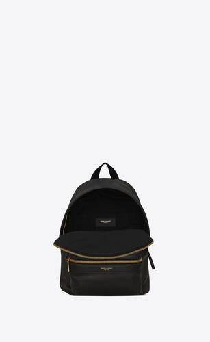 City toy backpack in smooth leather and canvas | Saint Laurent 