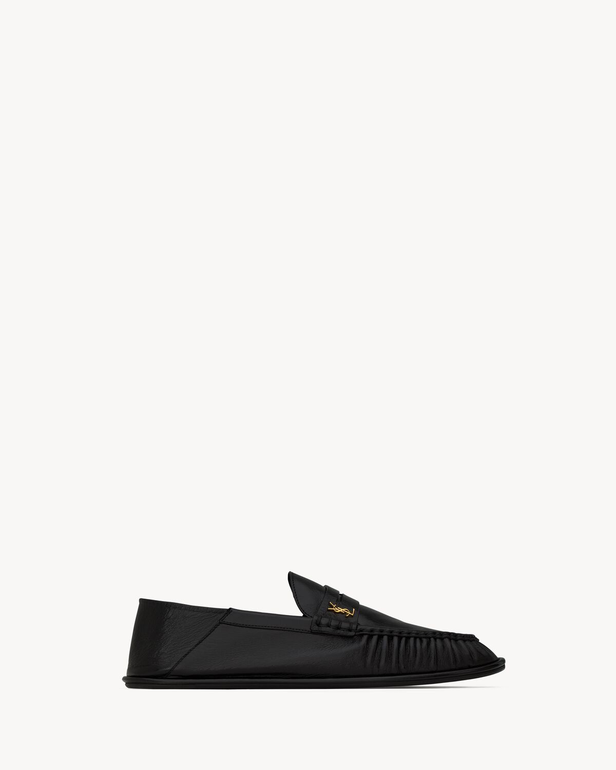 le loafer foldable aus glattleder