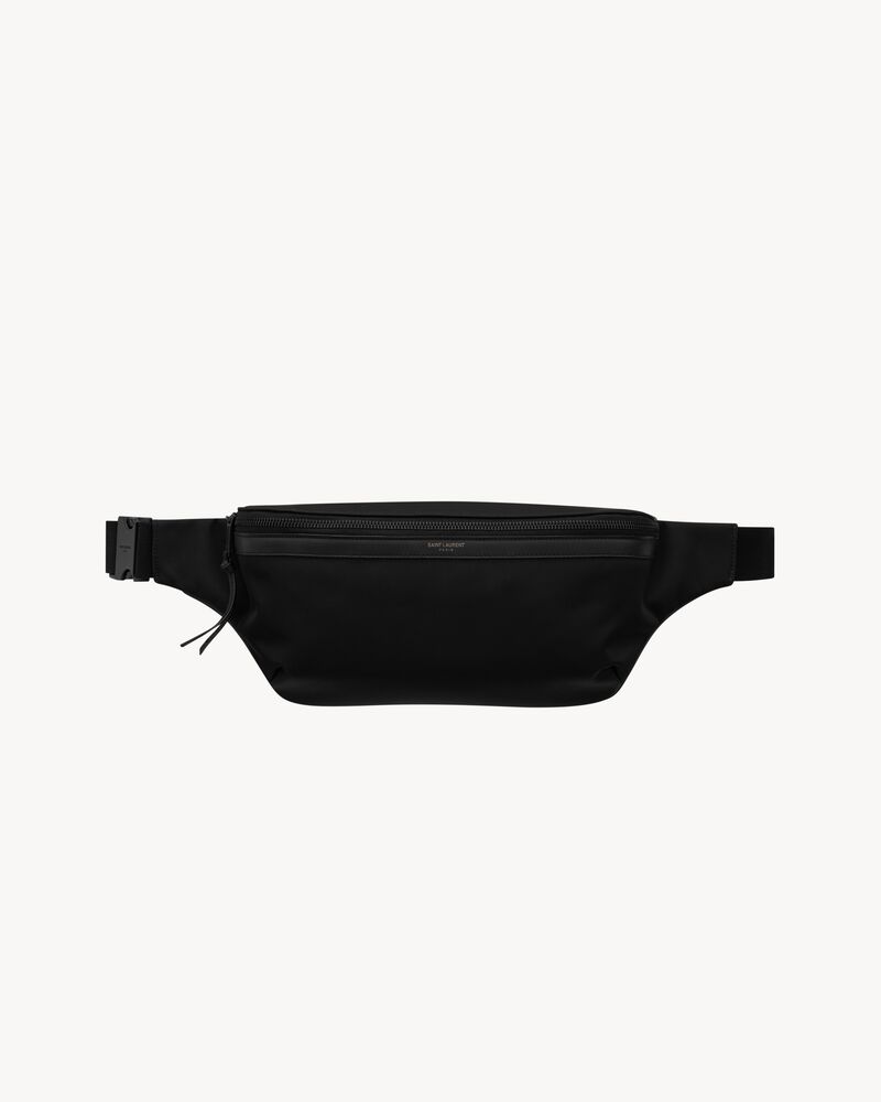 city saint laurent crossbody bag en econyl®, cuir lisse et nylon