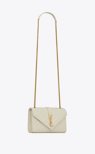 Saint Laurent YSL small envelope bag dark beige – Lady Clara's