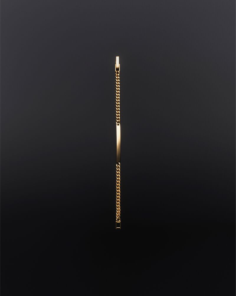 ID bracelet in 18K yellow gold