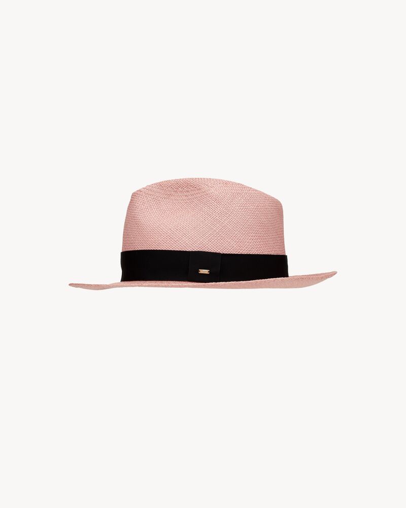 Fedora hat in straw | Saint Laurent 