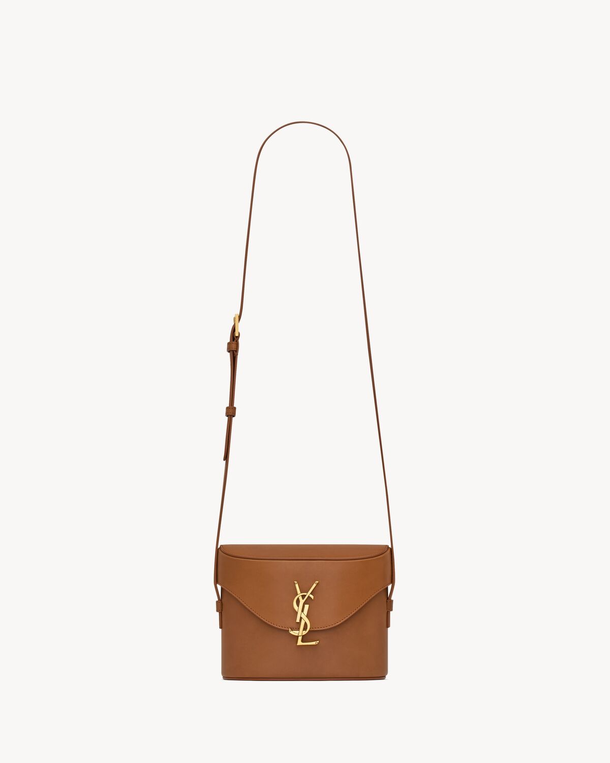 Bolso box June de piel lisa