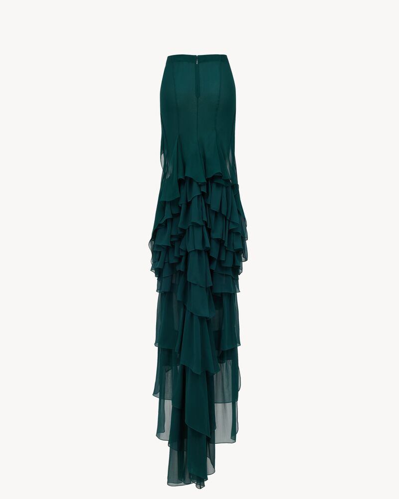 cascade skirt in silk crepe muslin