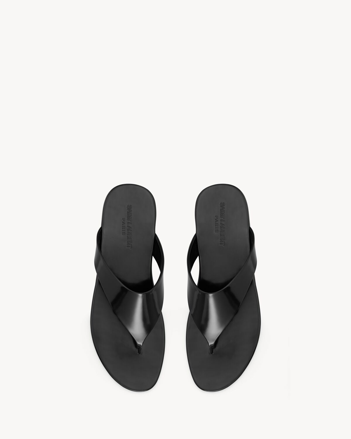 KOUROS sandals in glazed leather