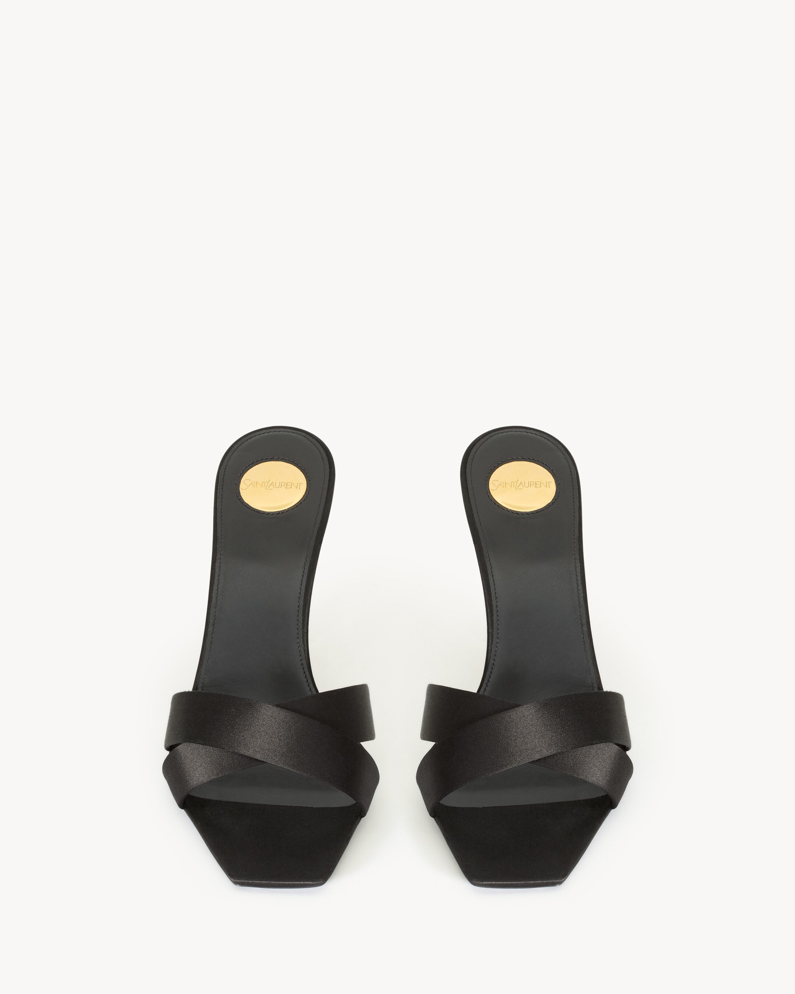 OPYUM mules in satin crepe | Saint Laurent | YSL.com