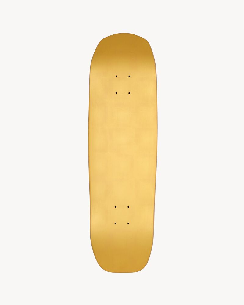 SAINT LAURENT SKATEBOARD IN RESIN AND GOLD LEAF