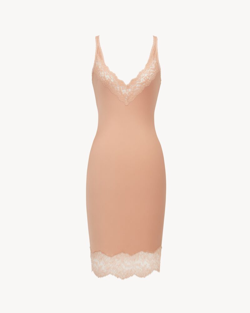 boxy dress in floral silicone